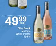 Olive Brook Moscato White Or Rose-750ml Each