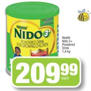 Nestle Nido 3+ Powdered Drink-1.8kg Each