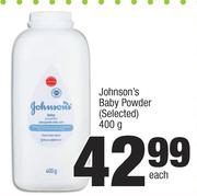 Johnson's Baby Powder (Selected)-400g Each