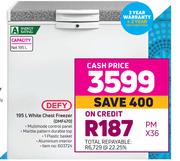 Defy 195L White Chest Freezer DMF470