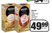 Nescafe Gold Cappuccino Sticks Assorted-8s/10s Per Pack