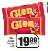 Glen Tagless Teabags-100s Per Pack