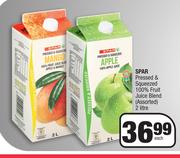 Spar Pressed & Squeezed 100% Fruit Juice Blend Assorted-2L Each