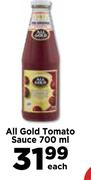 All Gold Tomato Sauce-700ml