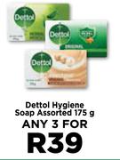Dettol Hygiene Soap Assorted-For Any 3 x 175g