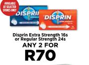 Disprin Extra Strength 16s Or Regular Strength 24s Pack-For Any 2