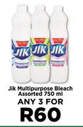 Jik Multipurpose Bleach Assorted-For Any 3 x 750ml