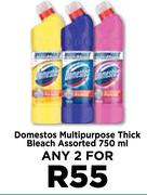Domestos Multipurpose Thick Bleach Assorted-For Any 2 x 750ml