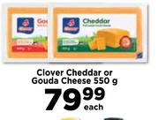 Clover Cheddar Or Gouda Cheese-550g Each