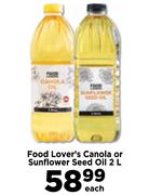 Food Lover's Canola or Sunflower Oil-2Ltr Each