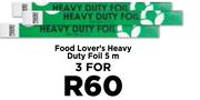 Food Lover's Heavy Duty Foil-For 3 x 5m