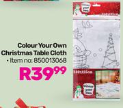 Colour Your Own Christmas Table Cloth