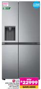 LG 610Ltr Side-By-Side Freezer Fridge GC-L257SLXL