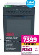 Defy DualMaster 600 Gas Electric Stove (Black) DGS679