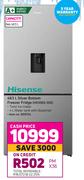 Hisense 463L Silver Bottom Freezer Fridge H610BS-WD