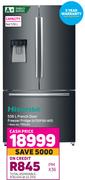 Hisense 536L French Door Freezer Fridge H720FSB-WD