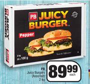 PB Juicy Burgers (Assorted)-2kg Each