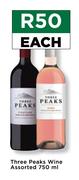 Three Peaks Wine Assorted-750ml Each