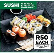 12 Piece Sushi Platter-Each