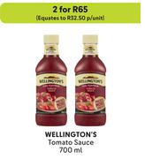 Wellington's Tomato Sauce-For 2 x 700ml