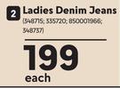 Legend Ladies Denim Jeans-Each