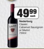 Nederburg Classic Cabernet Sauvignon Or Merlot-750ml
