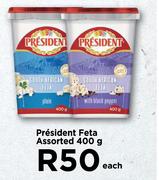 President Feta Assorted-400g Each