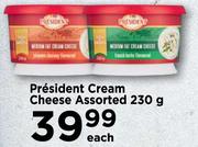 President Cream Cheese Assorted-230g Each