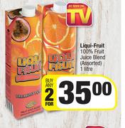 Liqui Fruit 100% Fruit Juice Blend Assorted-For 2 x 1L