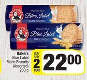 Bakers Blue Label Marie Biscuits (Assorted)-For Any 2 x 200g