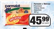 Parmalat Or Melrose Processed Cheese Slices Assorted-400g Per Pack