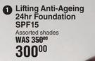 Bionike Defence Color Lifting Anti Ageing 24hr Foundation SPF15 Assorted Shades
