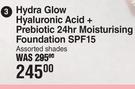 Bionike Defence Color Hydra Glow Hyaluronic Acid + Prebiotic 24Hr Moisturising Foundation SPF15