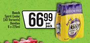 Hooch Spirit Cooler (All Variants) Handies-6 x 275ml Per Pack