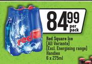 Red Square Ice (All Variants) Handies-6 x 275ml Per Pack