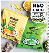 1Penny Lane Frozen Cut Corn Kernels Or Garden Peas-1kg Each