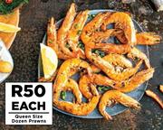 Queen Size Dozen Prawns-Each