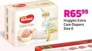 Huggies Extra Care Diapers Size 0