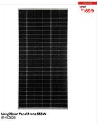 Longi Solar Panel Mono 555W 81482623