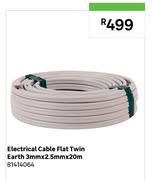Electrical Cable Flat Twin Earth 3mm x 2.5mm x 20m 81414064