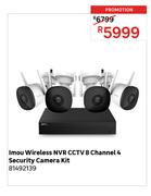 Imou Wireless NVR CCTV 8 Channel 4 Security Camera Kit 81492139