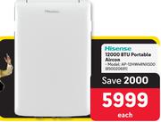 Hisense 12000 BTU Portable Aircon AP-12HW4RNXS00 850020691