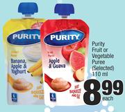 Purity Fruit Or Vegetable Puree (Selected)-110ml Each