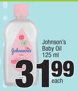 Johnson's Baby Oil-125ml Each