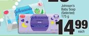 Johnson's Baby Soap (Selected)-175g Each