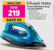 Russell Hobbs Power 2000 Steam Spray Iron RHI-2000TR