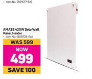 Amaze 420W Solo Wall panel Heater
