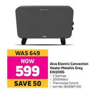 Alva Electric Convection Heater Metallic Grey EIH200G