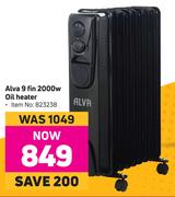 Alva 9 Fin 2000W Oil Heater