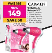 Carmen 1200W Studio Hairdryer 5137